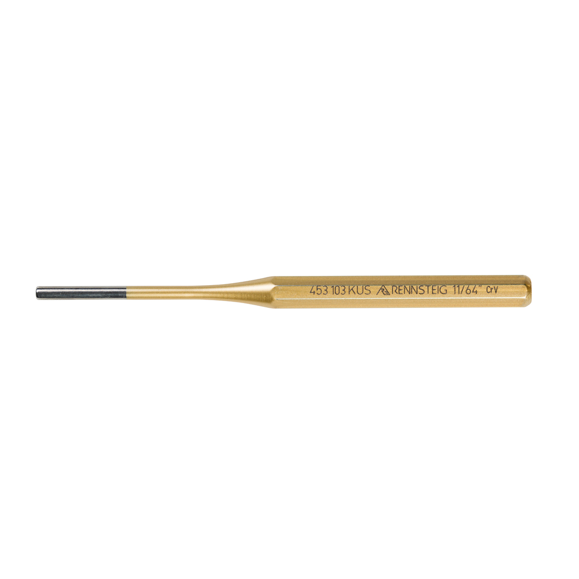 Knipex Rennsteig Pin Punch — 11/64in. x 6in., Chrome Vanadium Steel, Model# 9R 453 103 KUS